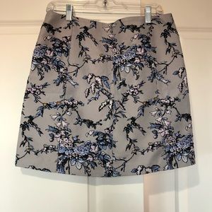 Loft Icy Blue Mini Skirt